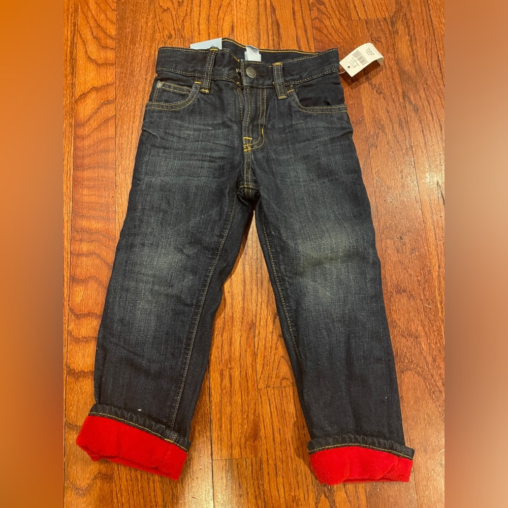 Gap jeans with fleece insulation.